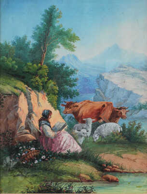 Неизвестный художник. Пасторальная сцена 